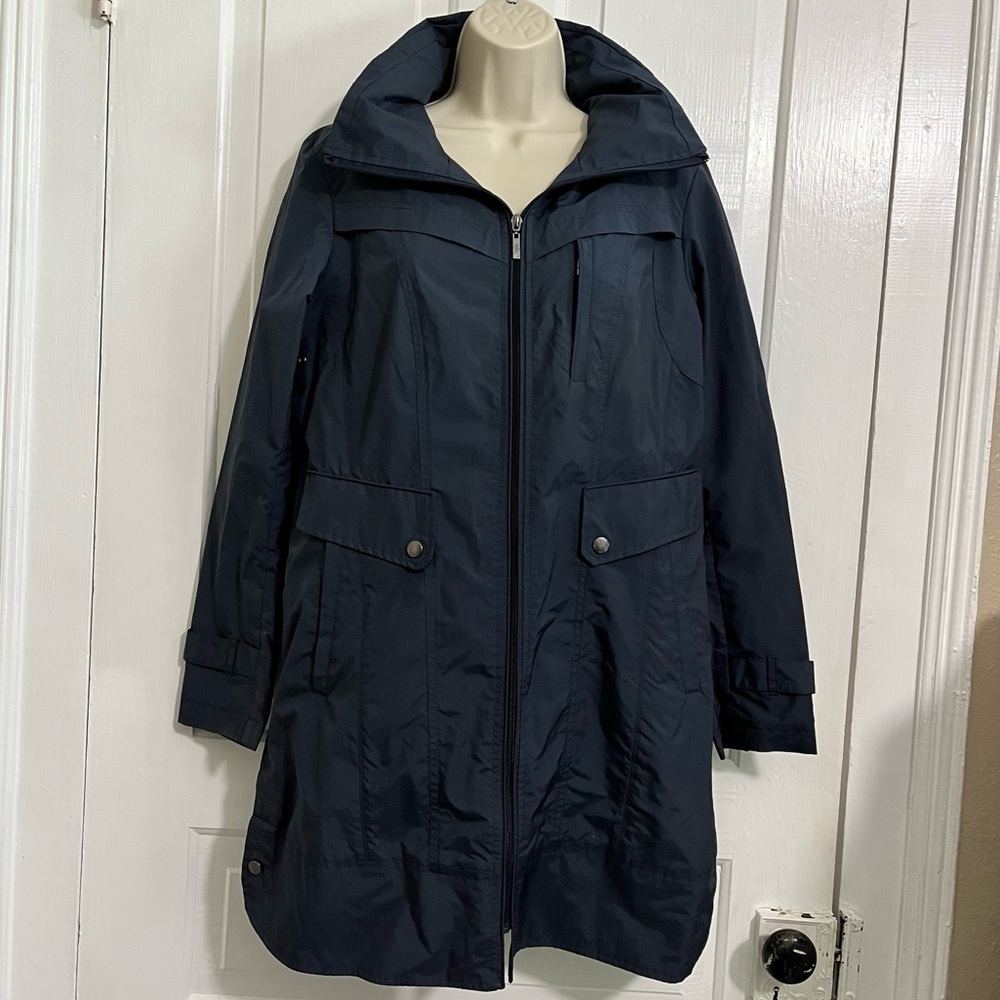 Cole Haan Packable Rain Jacket Navy Women’s Medium K2